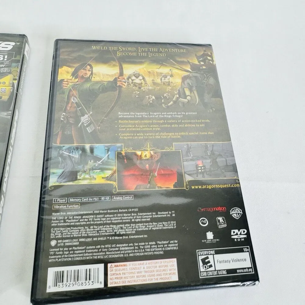 Lord of the Rings Aragorns Quest & Super Trucking Racing‎ (Sony PlayStation 2)